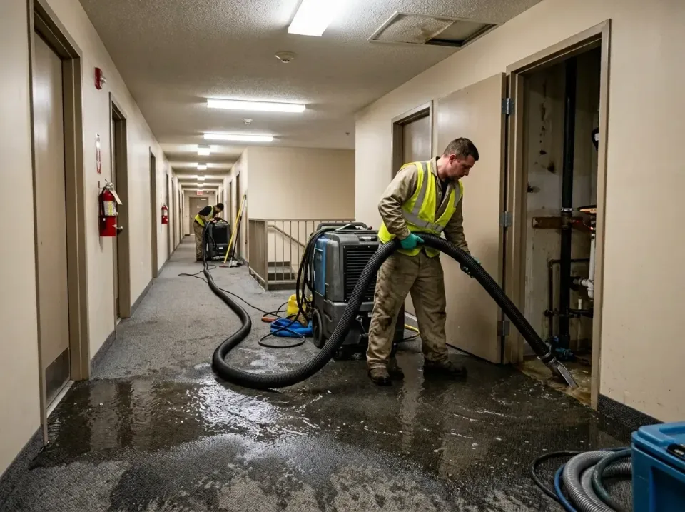 multi-unit-apartment-hallway-f-005 — frequently asked questions, Emergency Burst Pipe Water Extraction & Removal in Clyde Hi…